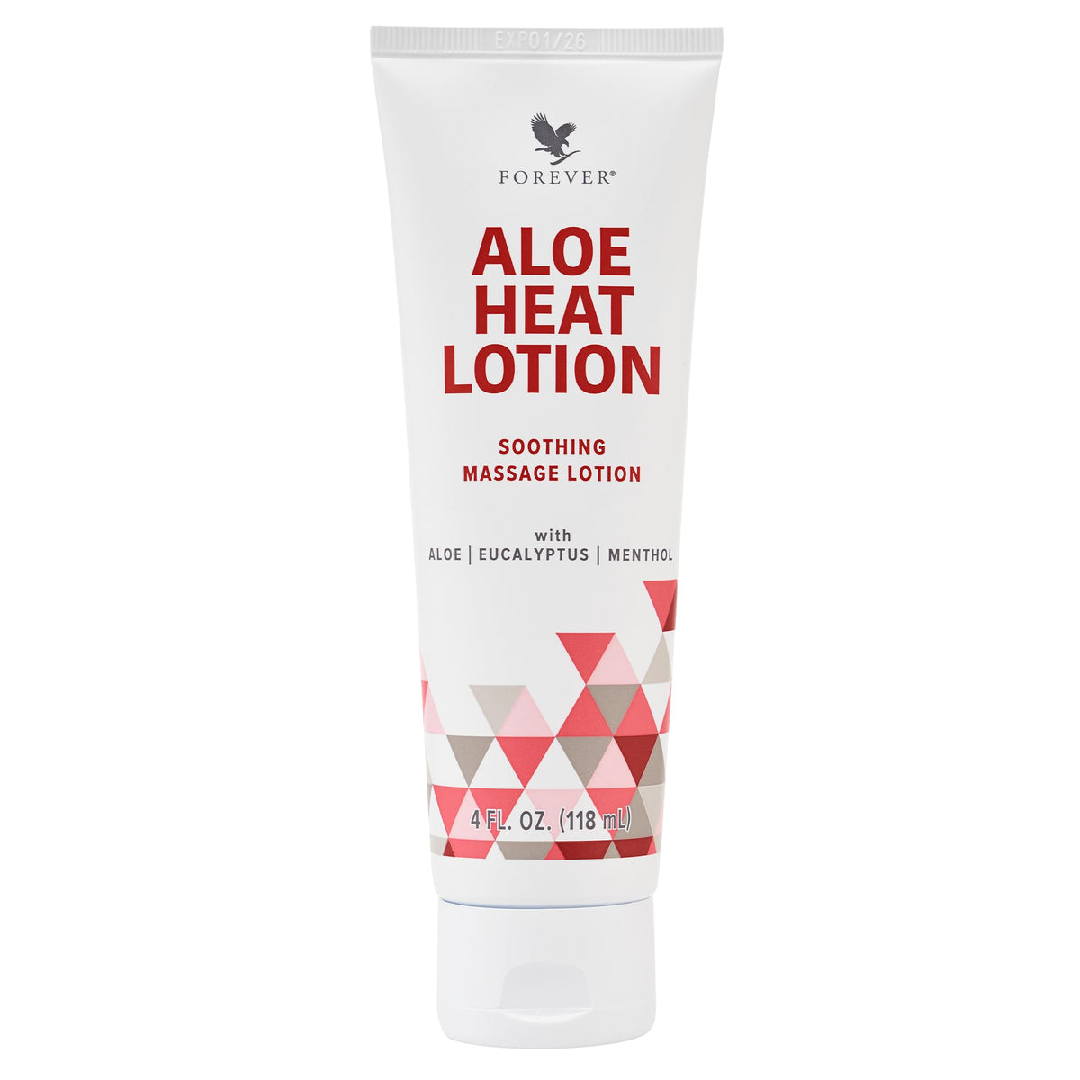 Forever Living Aloe Heat Lotion bottle front showing soothing comfort