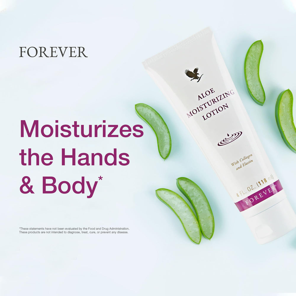 Forever Living Aloe Moisturizing Lotion on body for versatile use and smooth skin