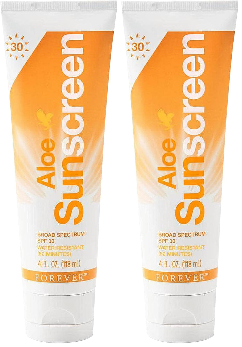 Forever Living Aloe Sunscreen SPF 30 bottle provides broad spectrum protection for sunny outdoor days