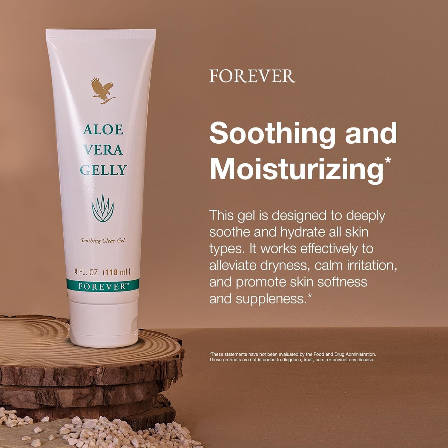 Forever Living Aloe Vera Gelly has a non-staining, translucent texture that won’t transfer.
