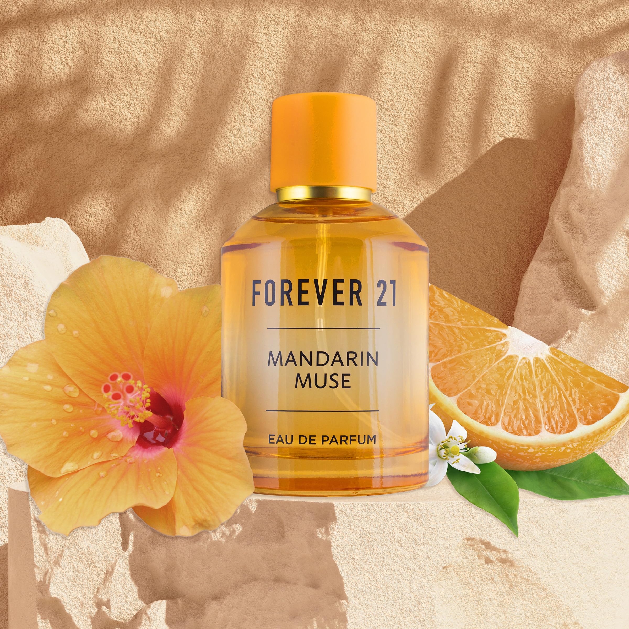 Forever 21 Mandarin Muse neroli mid-notes close-up, floral lift.