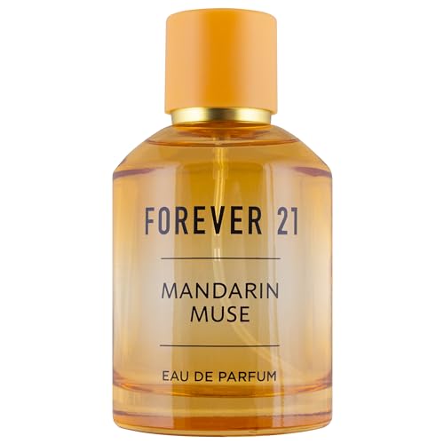 Forever 21 Mandarin Muse bottle top notes close-up, for a citrus lift.