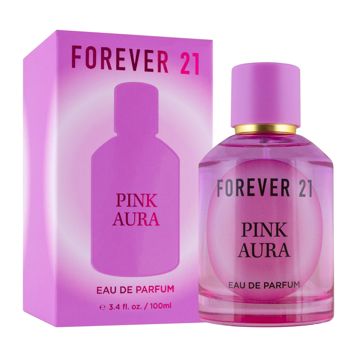 Forever 21 Pink Aura bottle 3-4oz ready for daily wear and refresh.