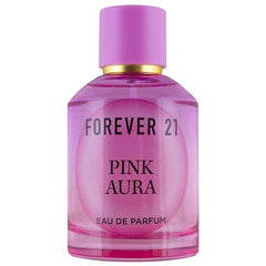 Forever 21 Pink Aura box packaging showcasing feminine scent appeal.
