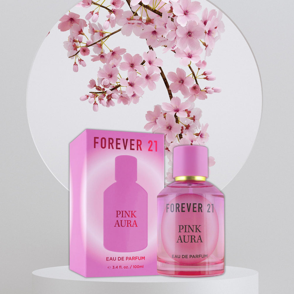 Forever 21 Pink Aura closeup cap highlighting elegant pink detail.