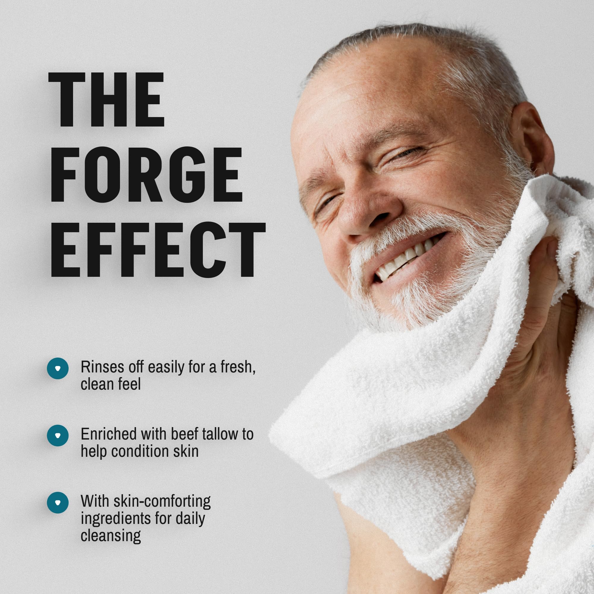 Forge Skin masculine packaging in a compact 5 oz travel-friendly size