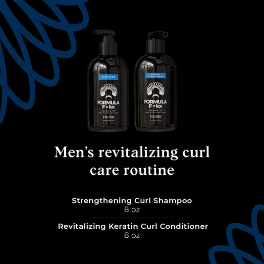 FormulaF=KX conditioner bottle with keratin and aloe for smoother detangling.