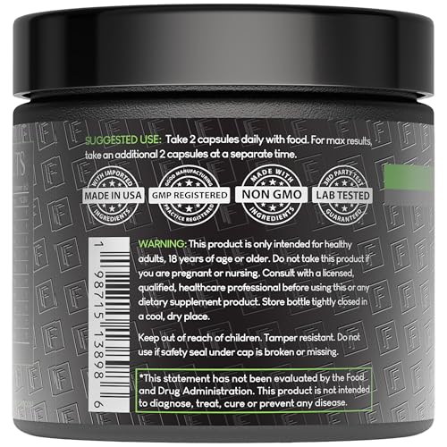 Formulation Factory Crown of Glory capsules closeup highlights ingredients.