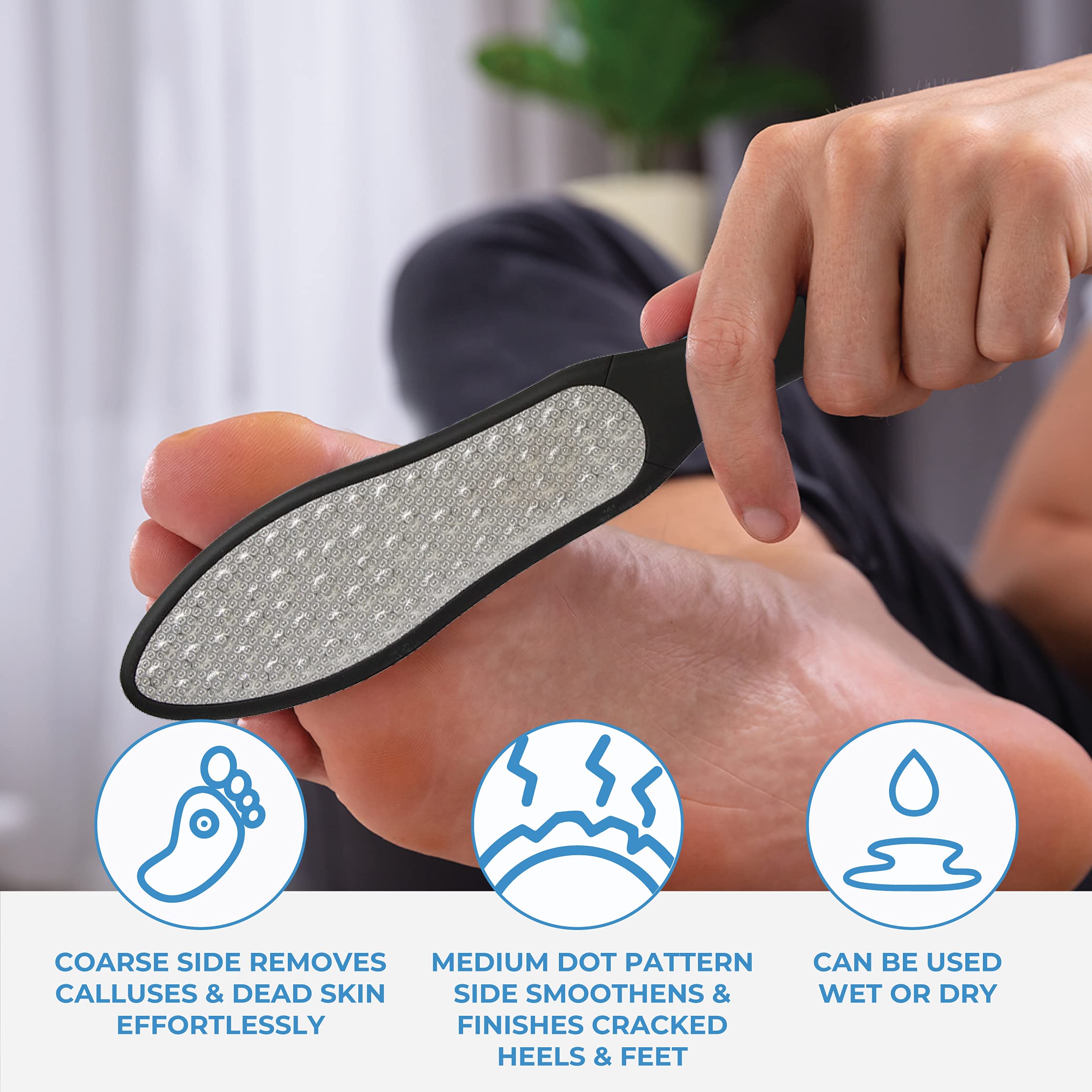 ForPro Black Bear foot file is washable and sanitizable after use