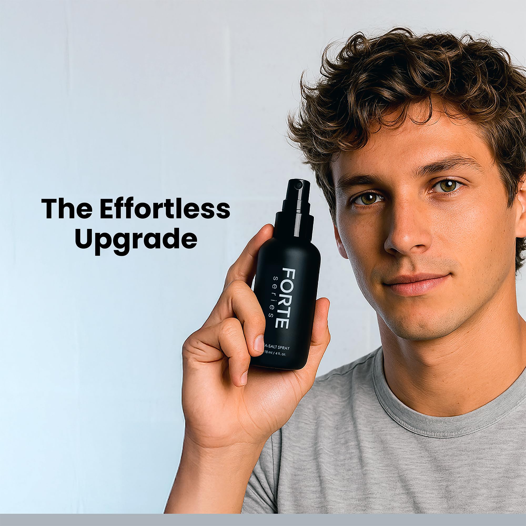 Forte Series sea salt spray can be used as a pre-styler for added body.