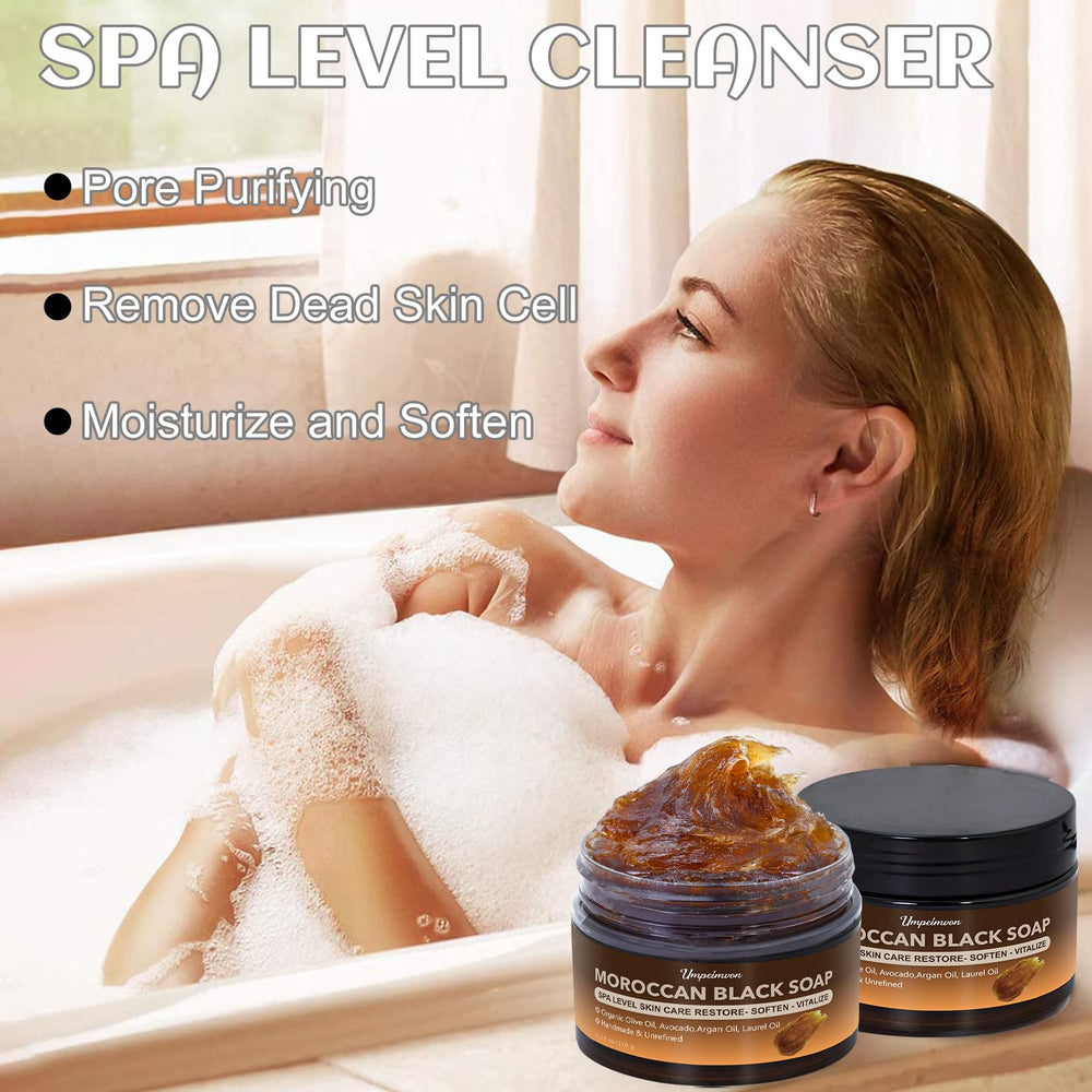 Forvirness Beldi soap pore purification for smoother skin.