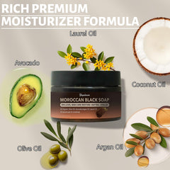 Forvirness Hammam-style foamy lather for thorough cleansing.