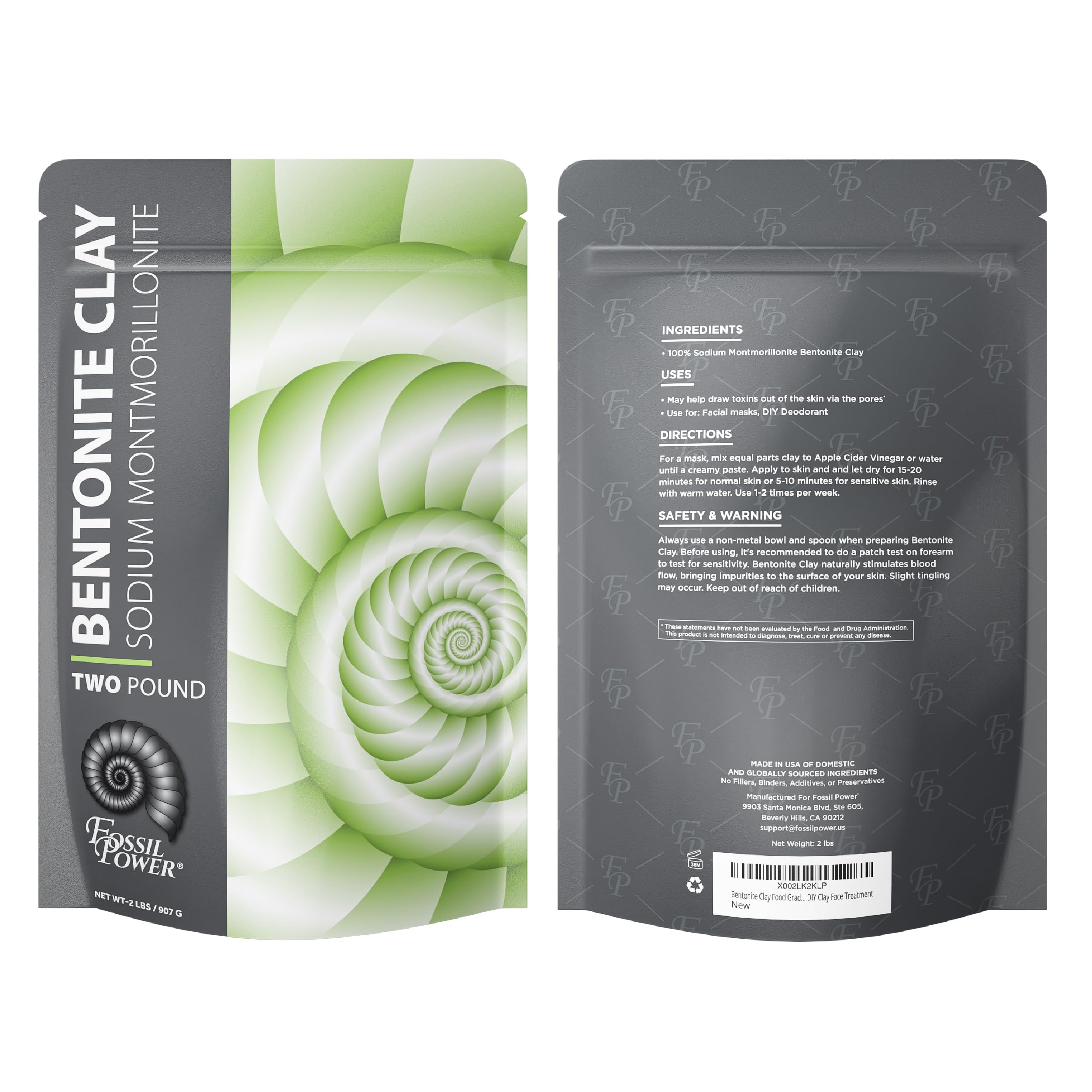 FOSSIL POWER DIY care routine for skin and hair.