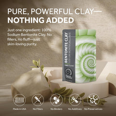 FOSSIL POWER facial cleansing application with clay for refreshed skin.