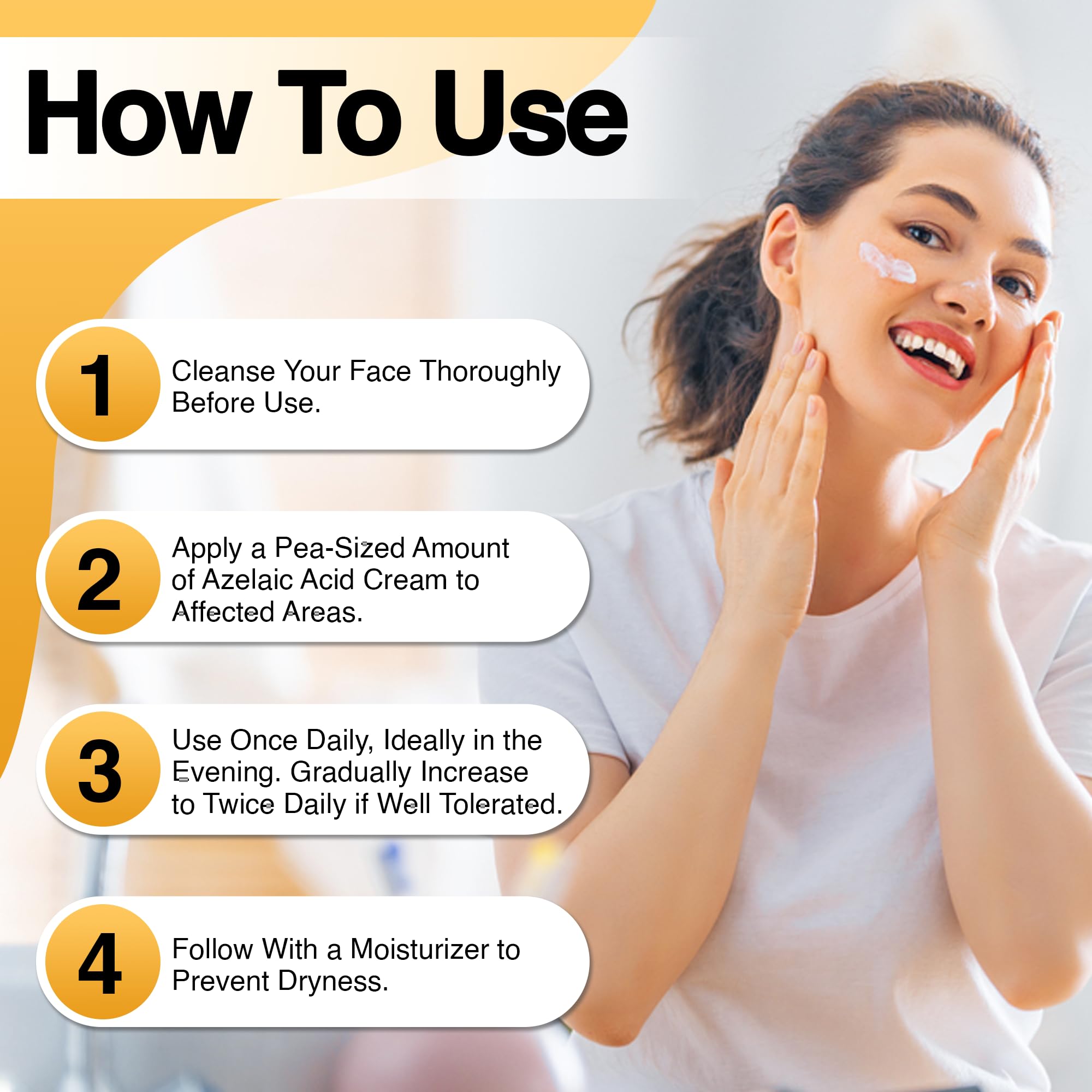 Foundation Skincare azelaic acid 14 percent precise-application demonstrates gentle daily use