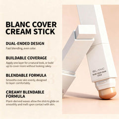 2 in 1 Foundation Stick With Brush lightweight formula for long wear