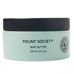 Fount Society Body Butter feet care scene showcasing soft, moisturized skin