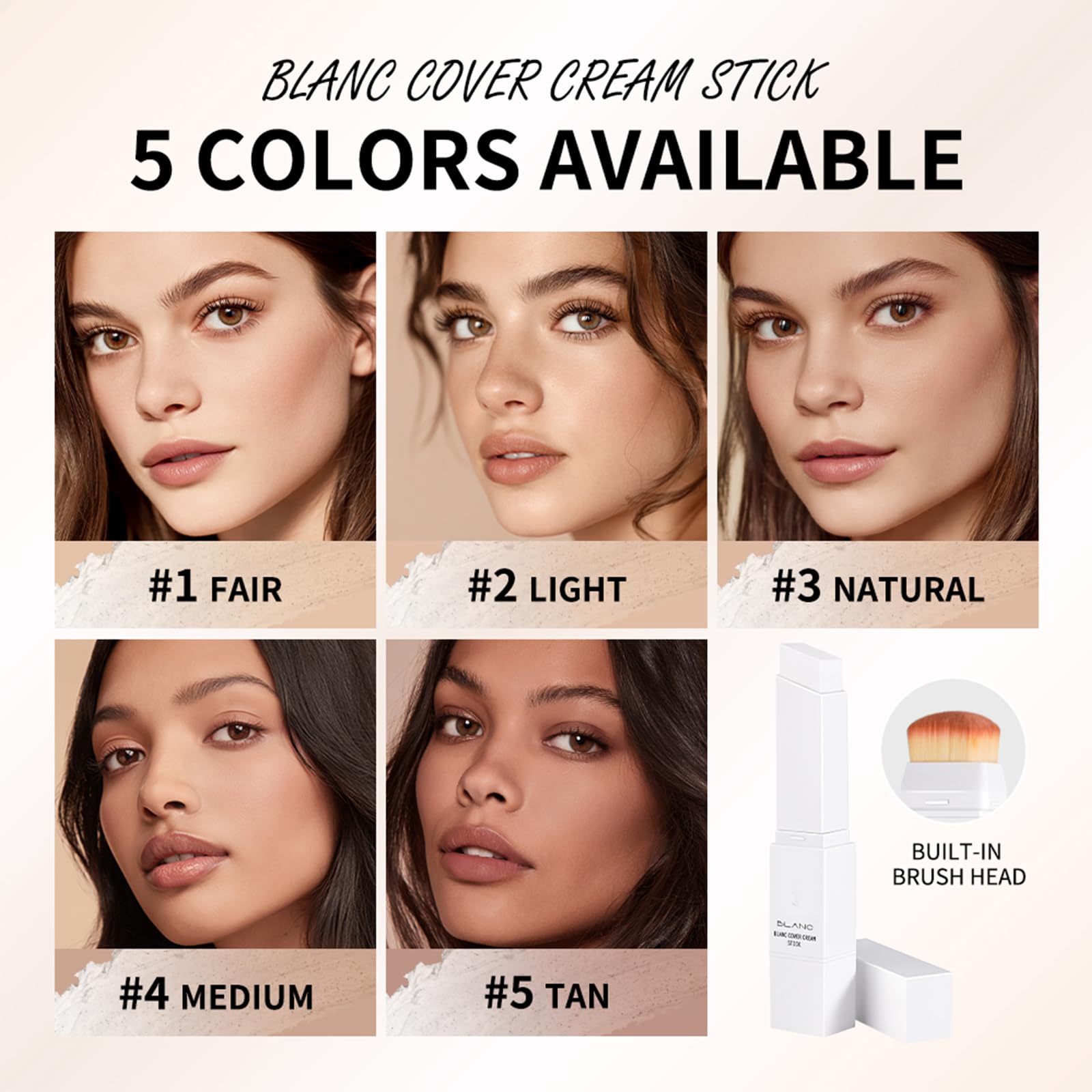 Fovcos Blanc Cover Cream Stick on-the-go touch-ups for even skin tone