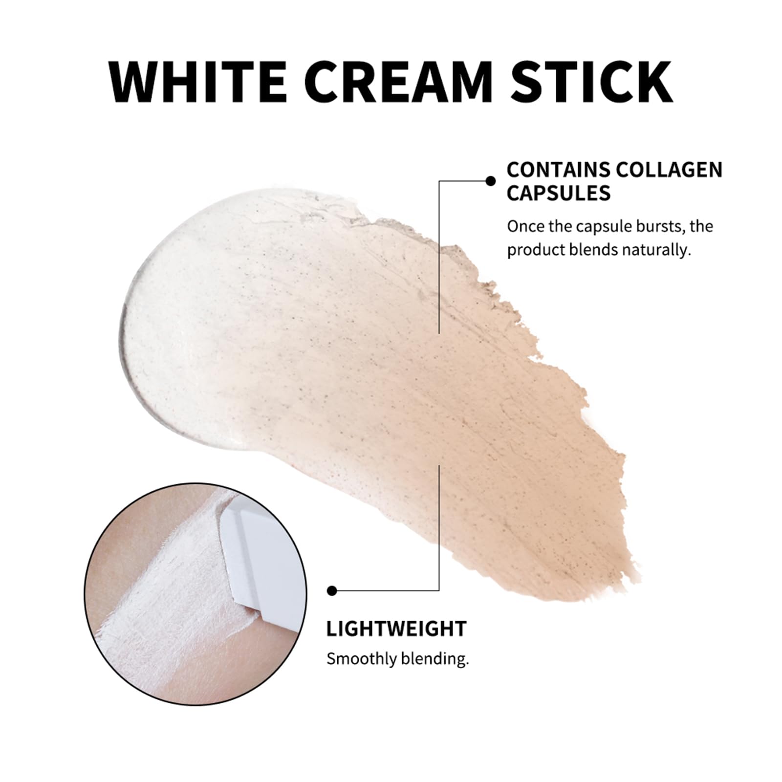 Fovcos Blanc Cover Cream Stick hydration with Volufiline and collagen