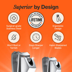 Fox Medical Equipment stainless steel blades resist corrosion for lasting use.