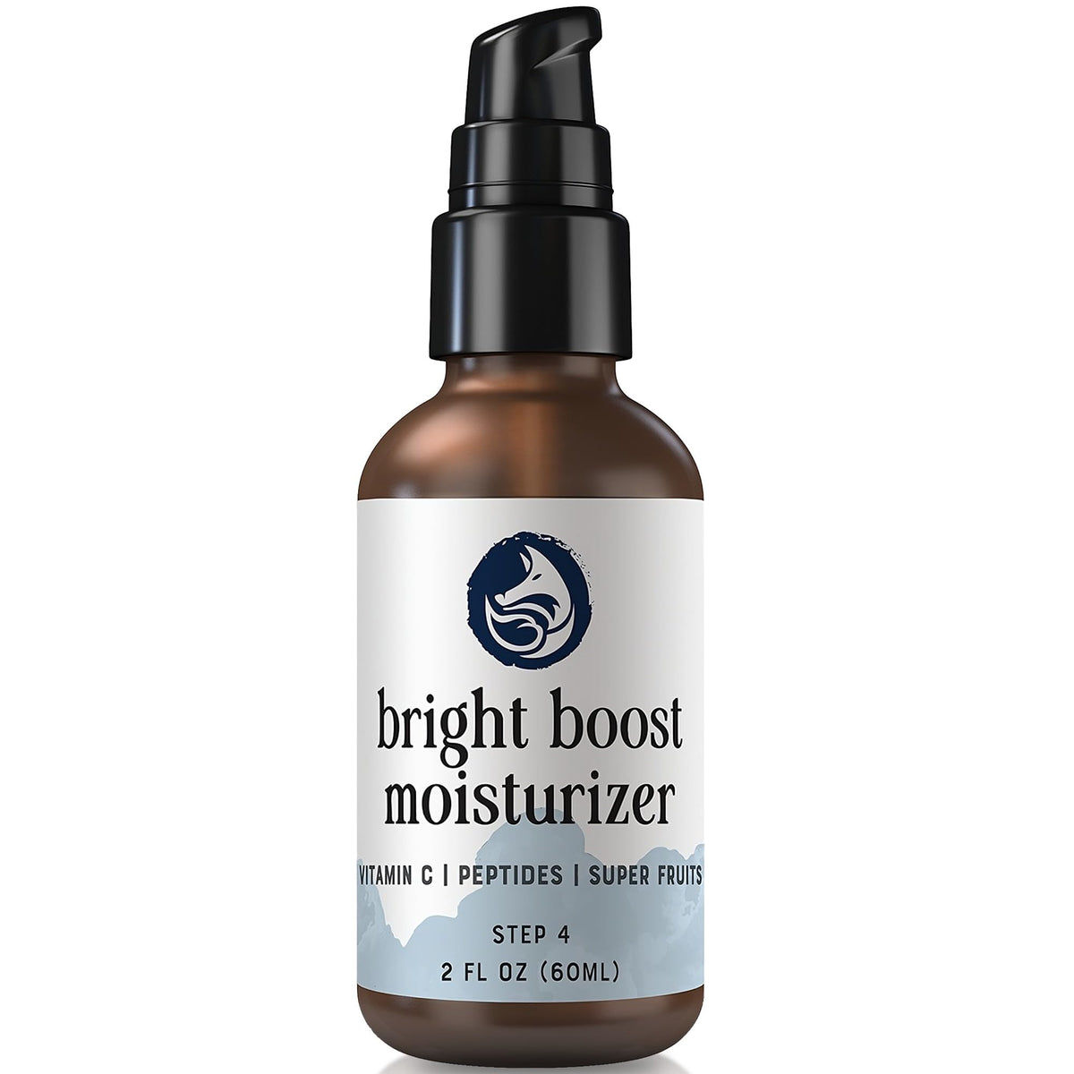 Foxbrim Naturals Bright Boost bottle pour for easy daily use.