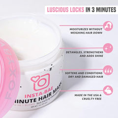 FoxyBae mask ingredients highlight monoi and argan oils for repair.