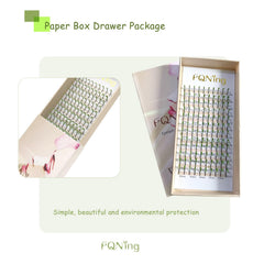 Includes 120 glitter lash spikes in a paper card box for sharing