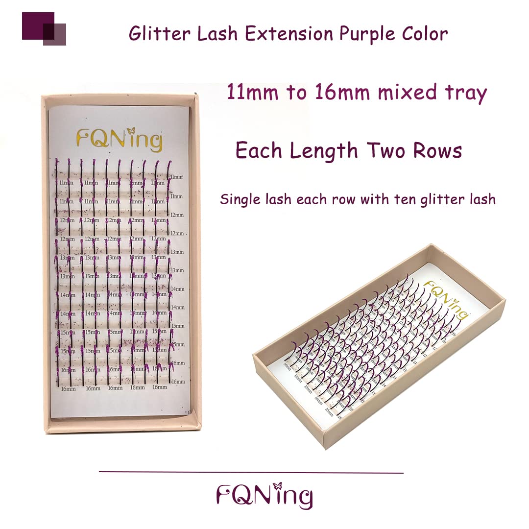 FQNing faux mink glitter lashes crafted for comfortable wear
