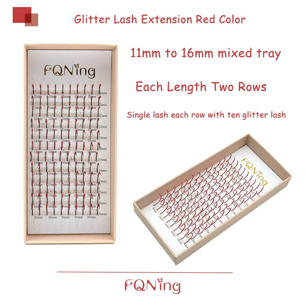 Easy application with tweezers and glue for rapid glam