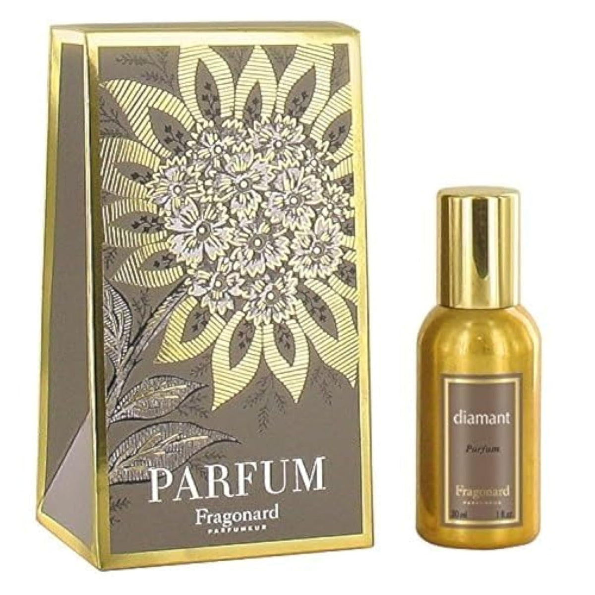 Fragonard Diamant 30ml bottle on a vanity, ideal for daily wear.