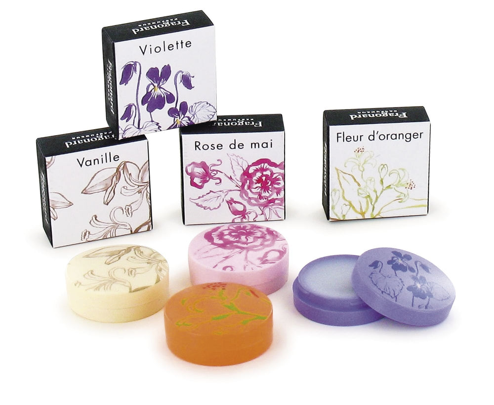 Fragonard Rose de Mai blackcurrant leaves base adds depth to the fragrance.