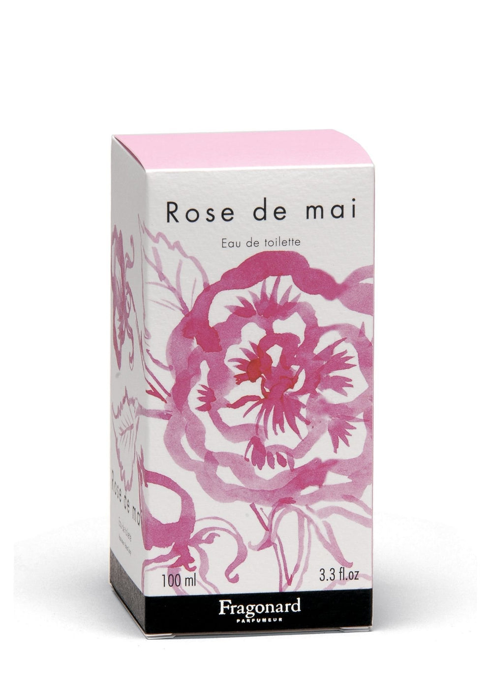 Close-up of jasmine and violet notes in Fragonard Rose de Mai.