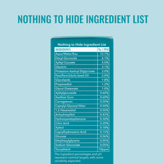 Fragrance-free label signals vegan, cruelty-free formulation for sensitive skin routines.