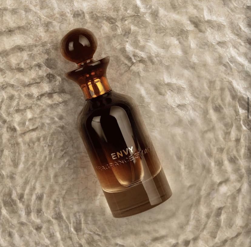 Fragrance Story ENVY packaging, secure sealed box preserves freshness and allure