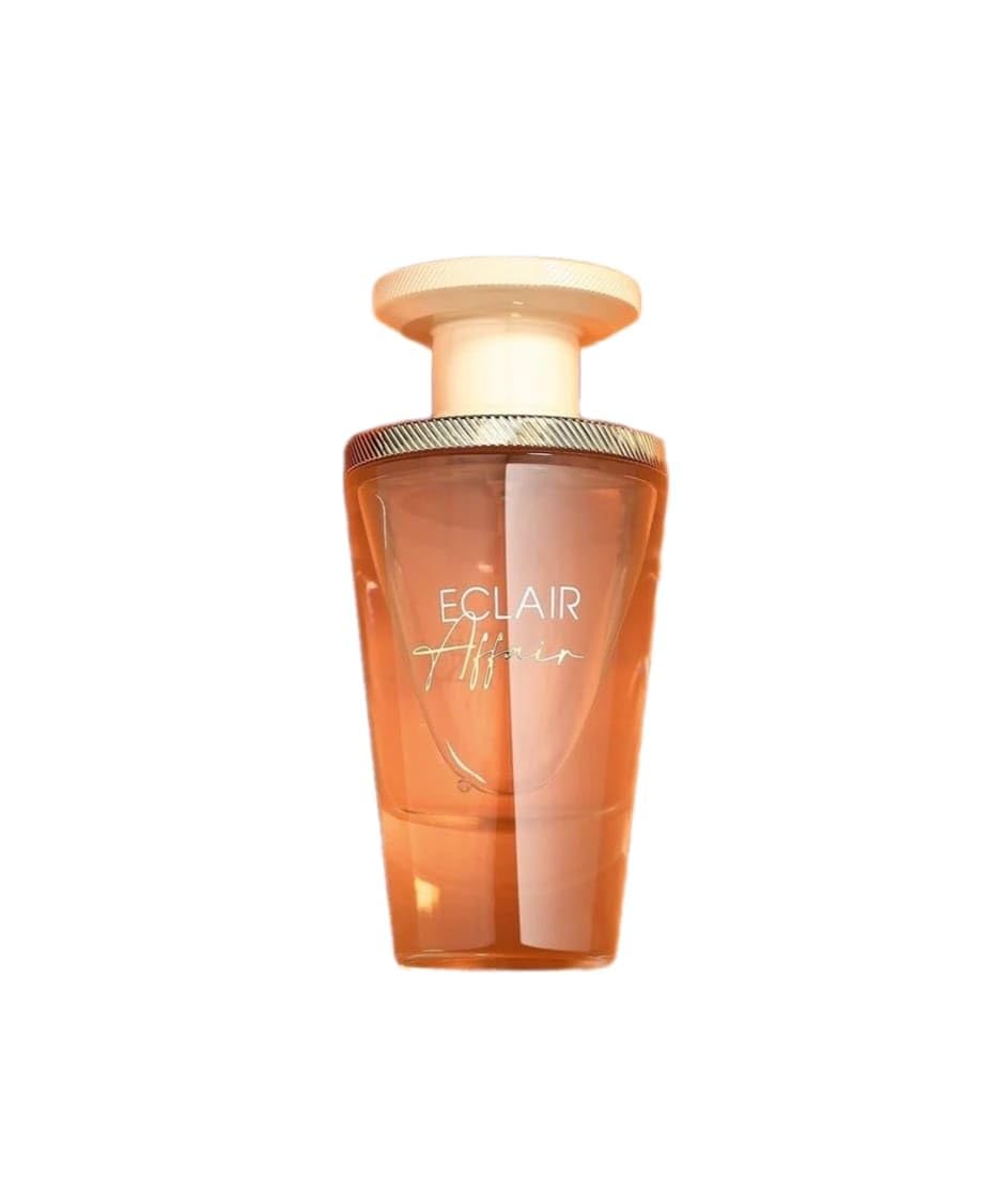 Fragrance World Eclair Affair ingredients jasmine and coconut evoke a warm, inviting aroma.