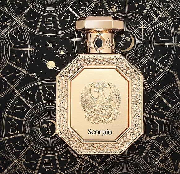 Fragrance World French Avenue Genesis Scorpio display highlighting unisex appeal