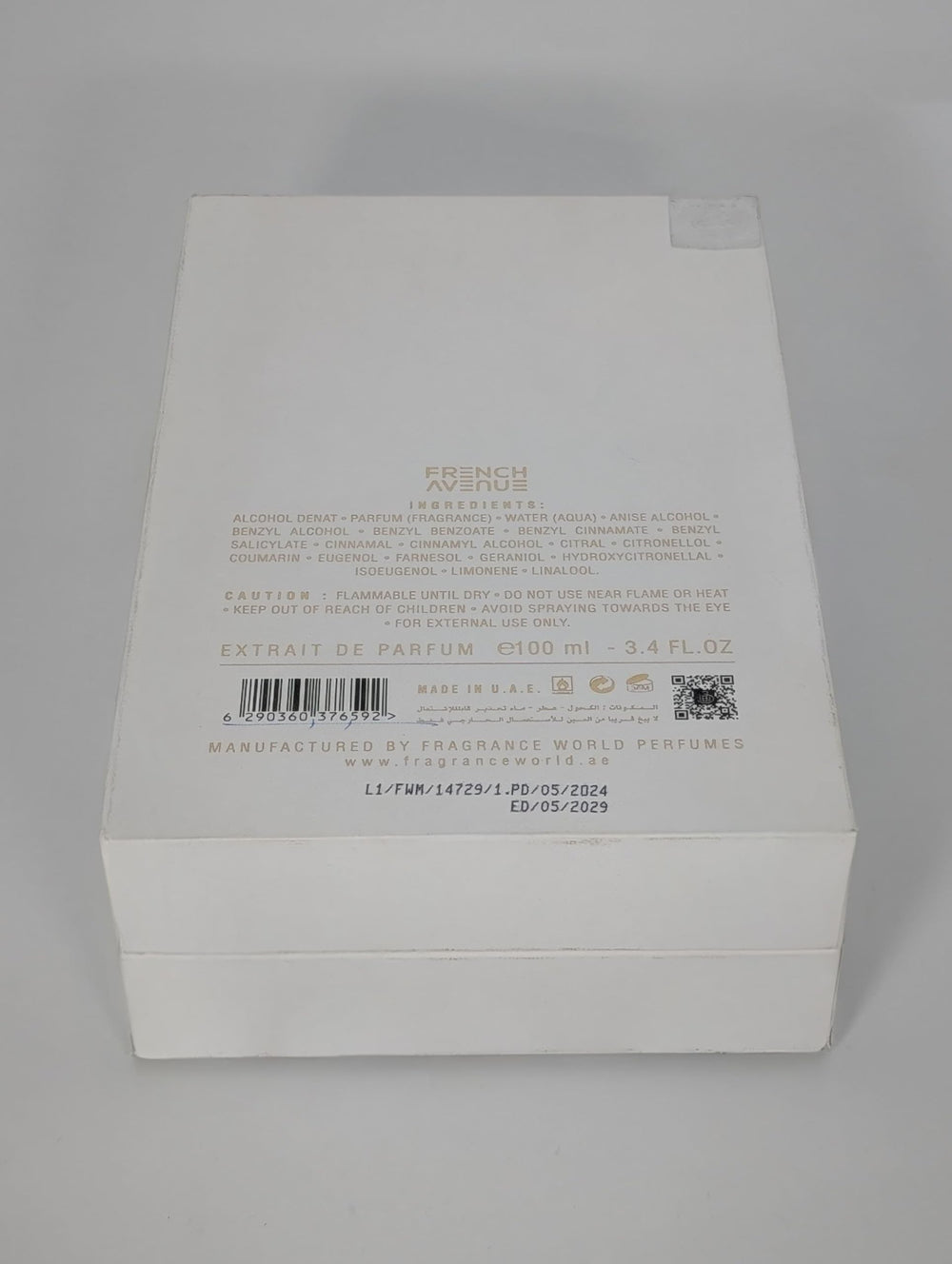 Fragrance World Irida top notes cherry-ginger opening