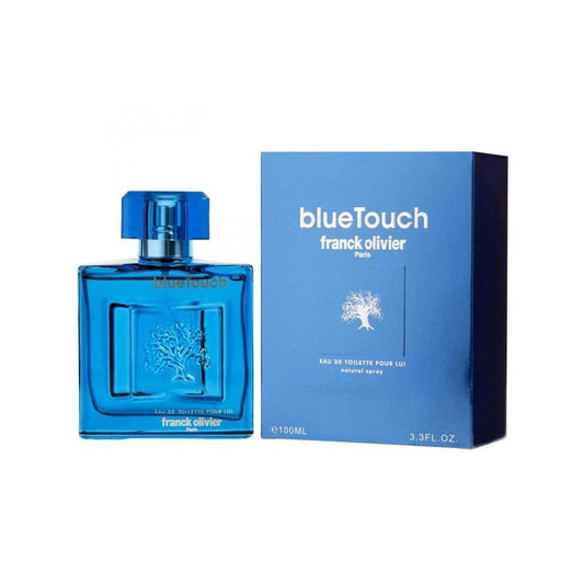 Franck Olivier Blue Touch bottle – crisp, versatile daytime scent for daily wear