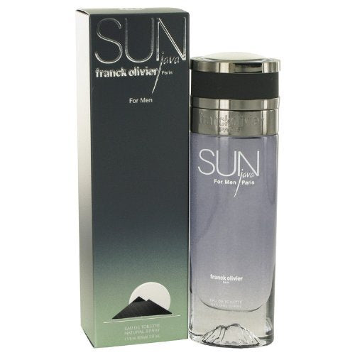 Franck Olivier Sun Java bottle; refreshing citrus-aquatic fragrance for everyday wear.