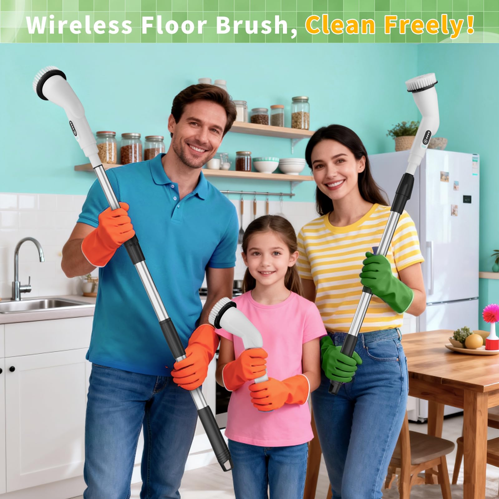 Francy Home extendable pole highlighting reach for tough bathroom corners