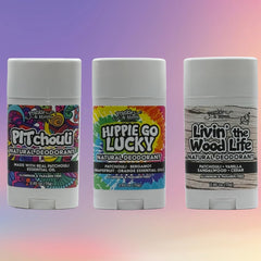 Frankie & Myrrh Livin' the Wood Life deodorant stick with woodsy notes.