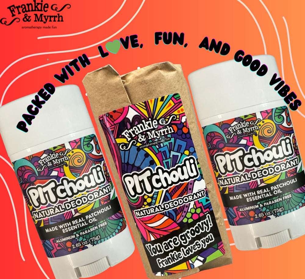 Frankie and Myrrh aluminum-free formula for gentle protection.