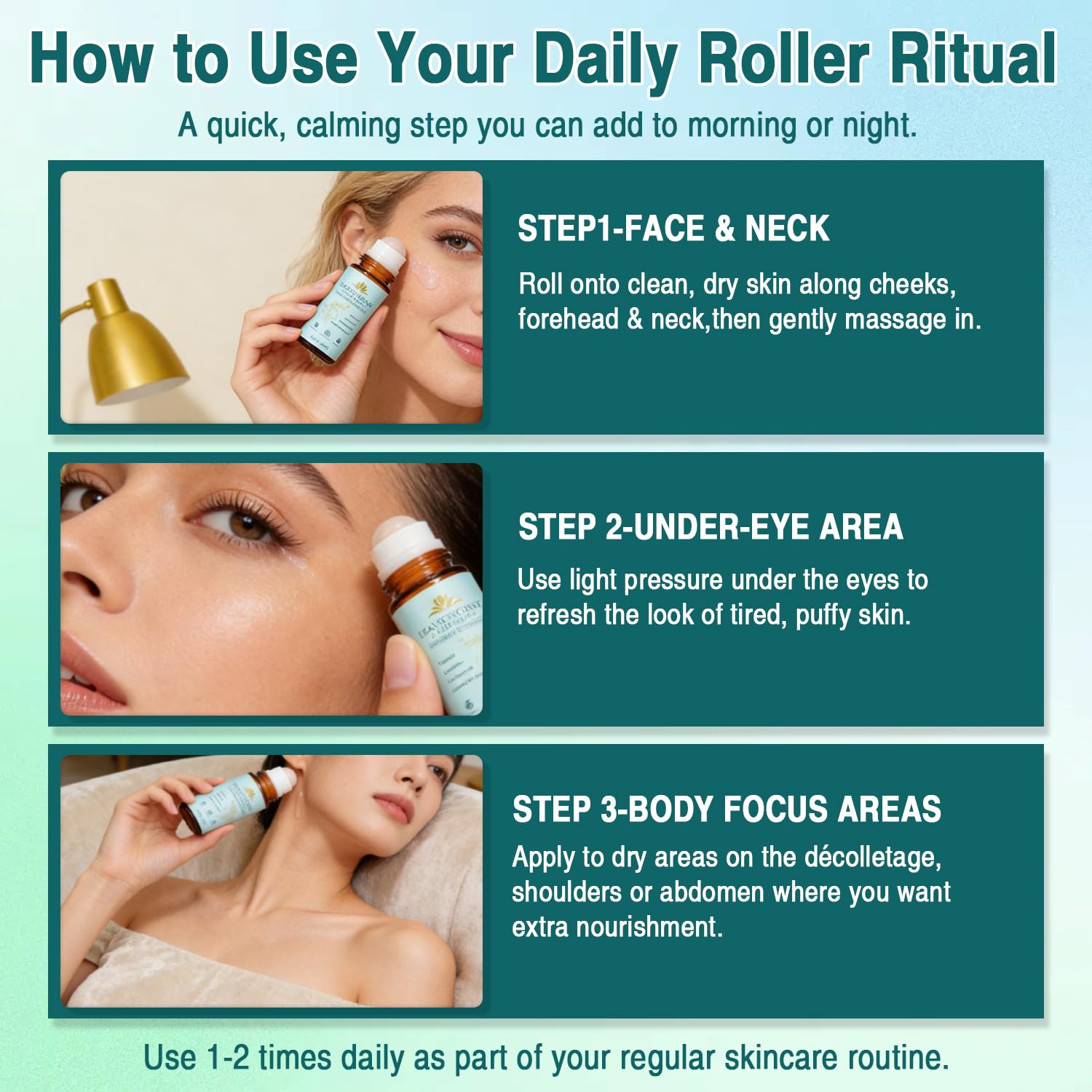 High-quality castor oil formula for natural moisturization without heaviness.