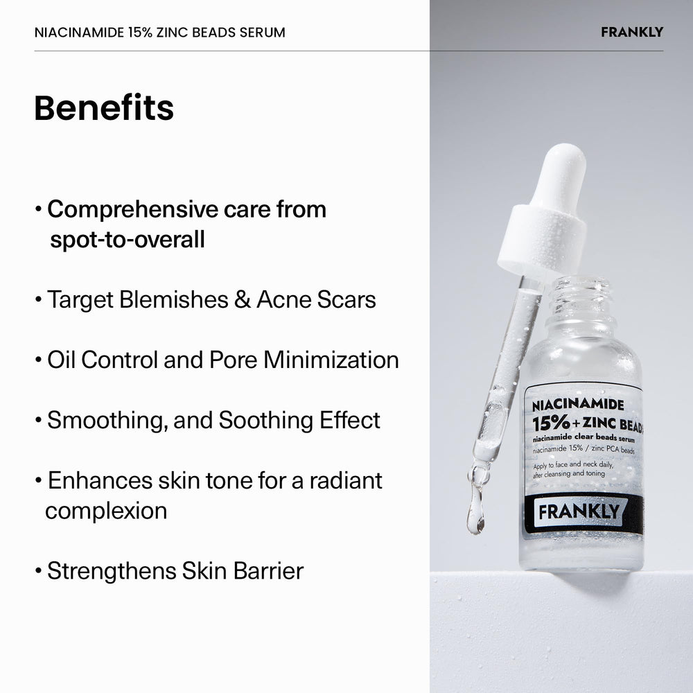 FRANKLY Niacinamide barrier recovery illustration highlighting skin support