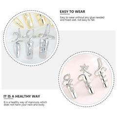 FRCOLOR vintage-style finger tip rings for cosplay or parties