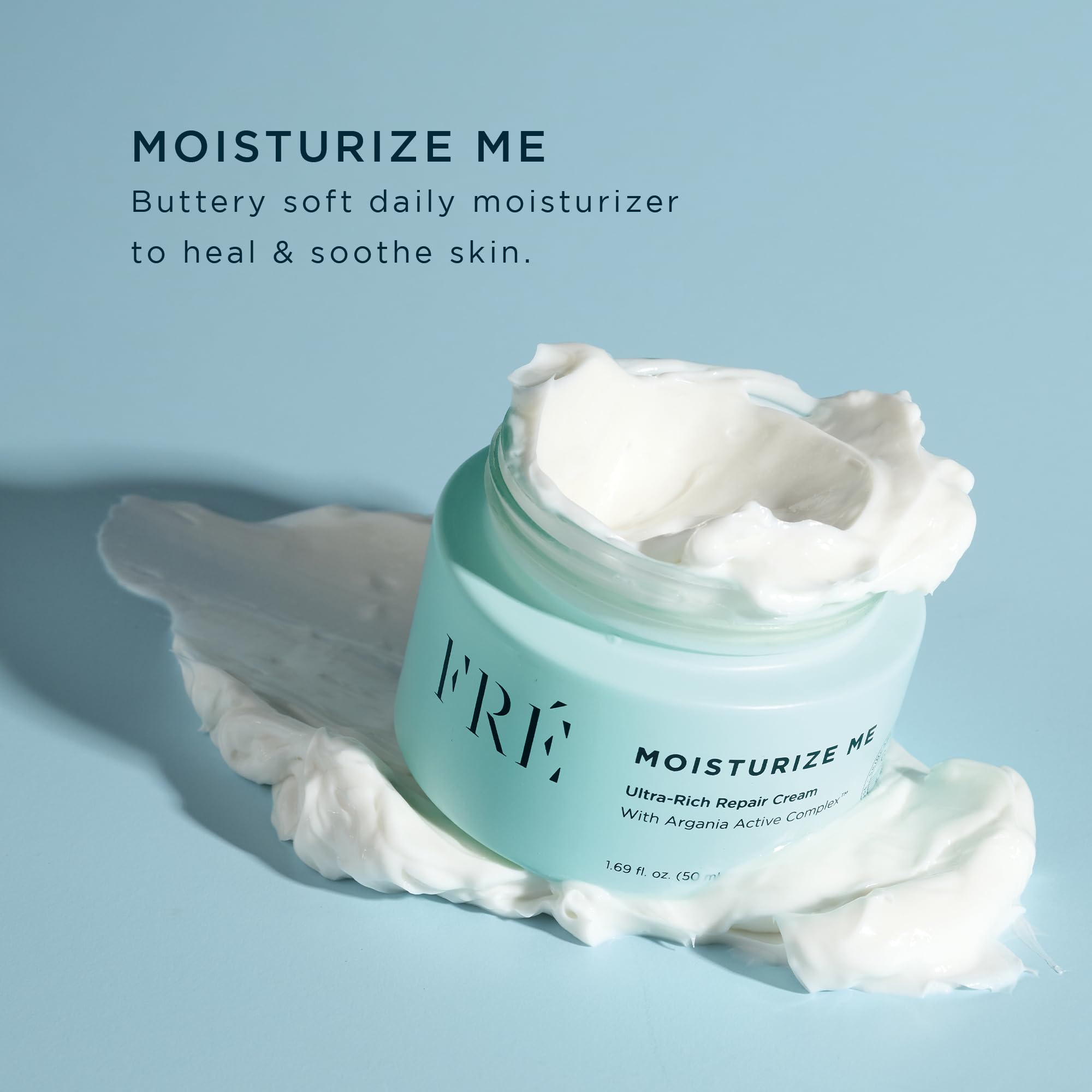 FRÉ Ceramides and rosehip oil ingredients highlight skin barrier support.