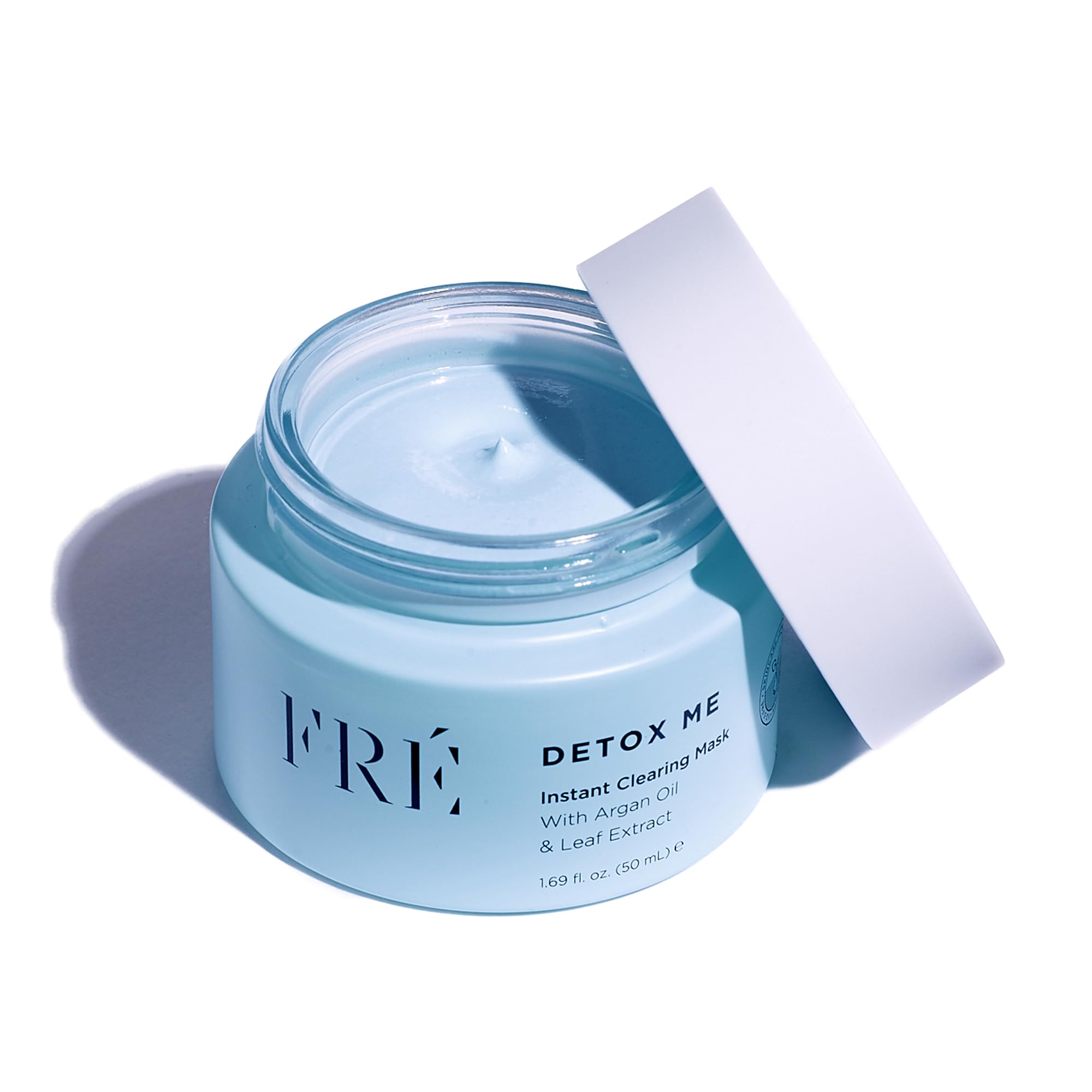 FRÉ Exfoliating Acne Face Mask packaging showcases a sustainable tub for clean beauty