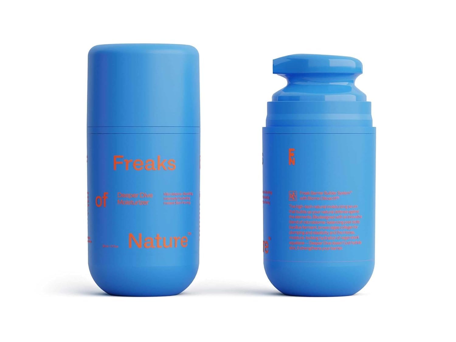 Freaks of Nature Neossance vegan shark squalane; boosts hydration.