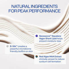 Freaks of Nature Peak Performance SPF 50 texture on skin shows fast absorption with a non-greasy finish.