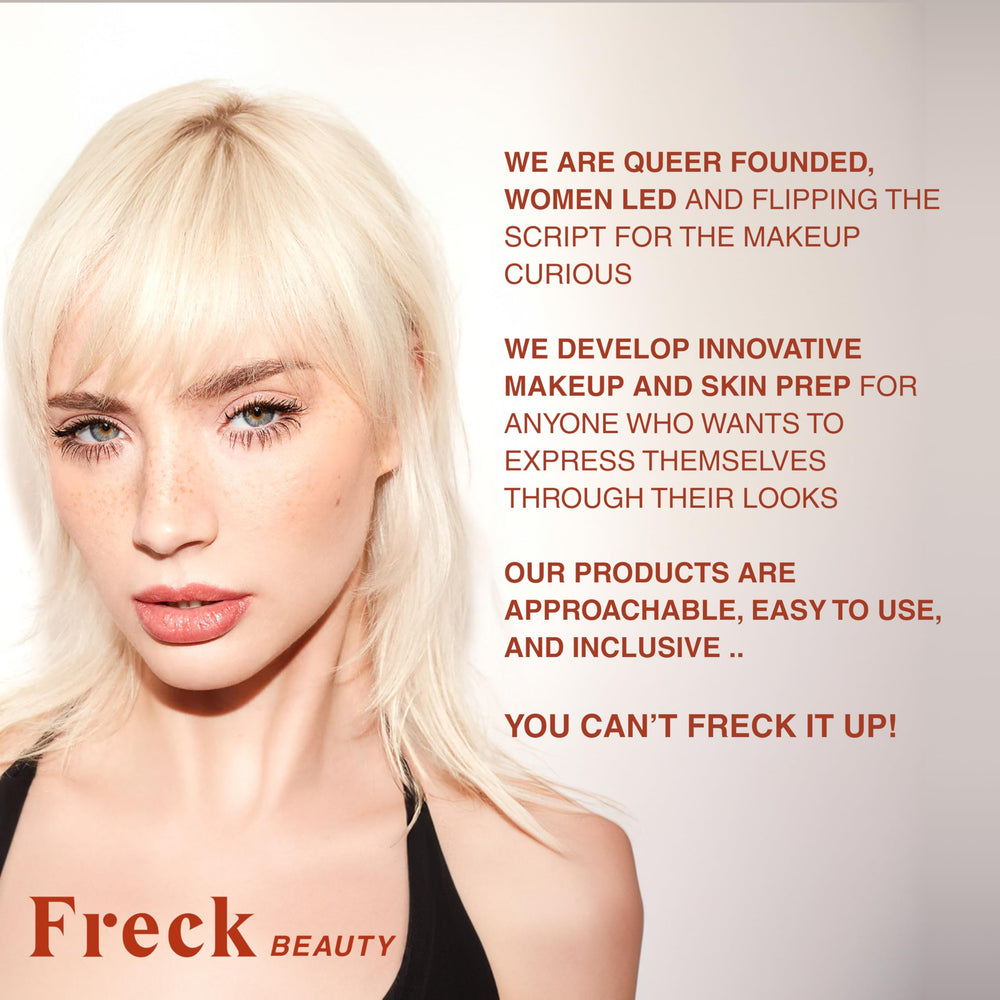 Freck Beauty Cheekslime natural skin finish enhances everyday looks.